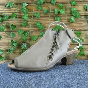Earth Women's Kristy Gladiator‎ Taupe Leather Sz 8 Wide  Used 2025